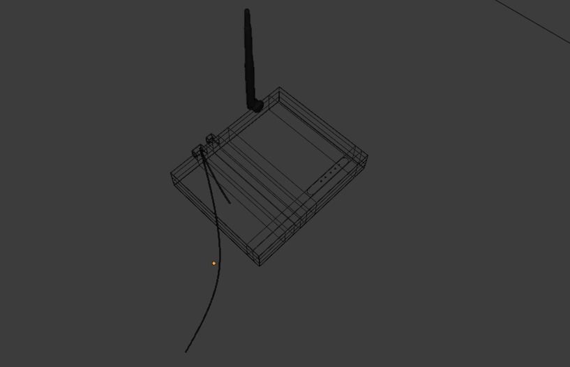 Modem wi-fi router Free 3D model_5