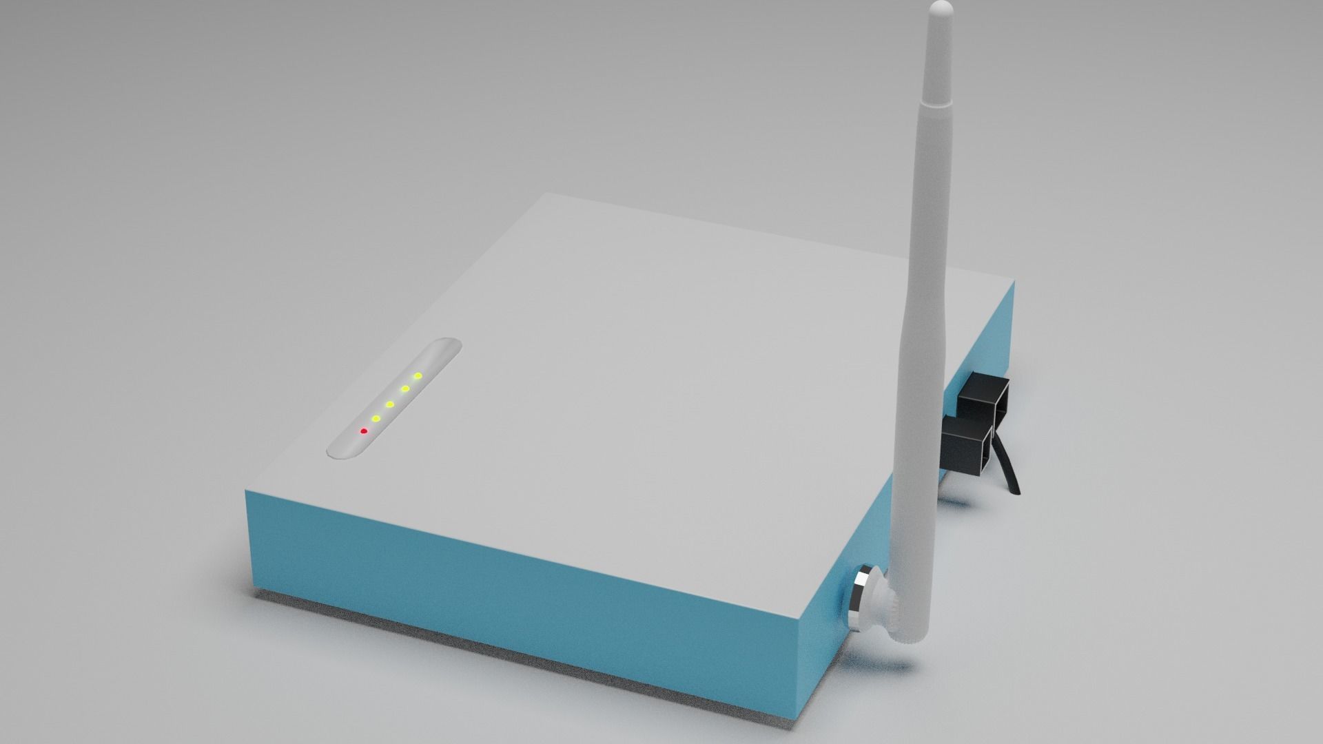 Modem wi-fi router Free 3D model_1