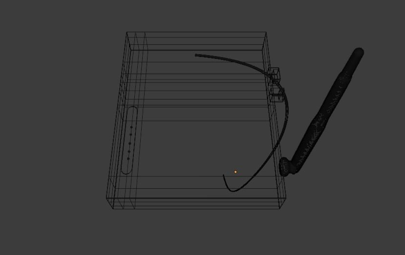 Modem wi-fi router Free 3D model_4