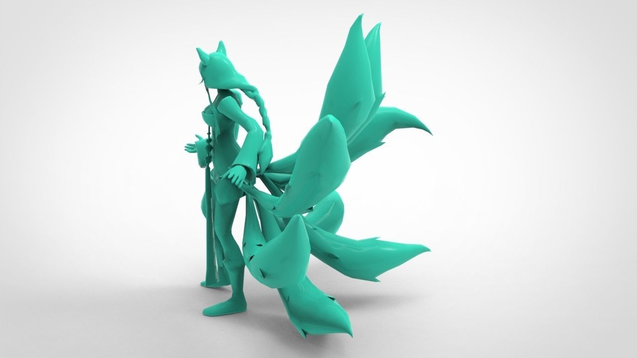 Ahri - League of Legends 3D print model_6