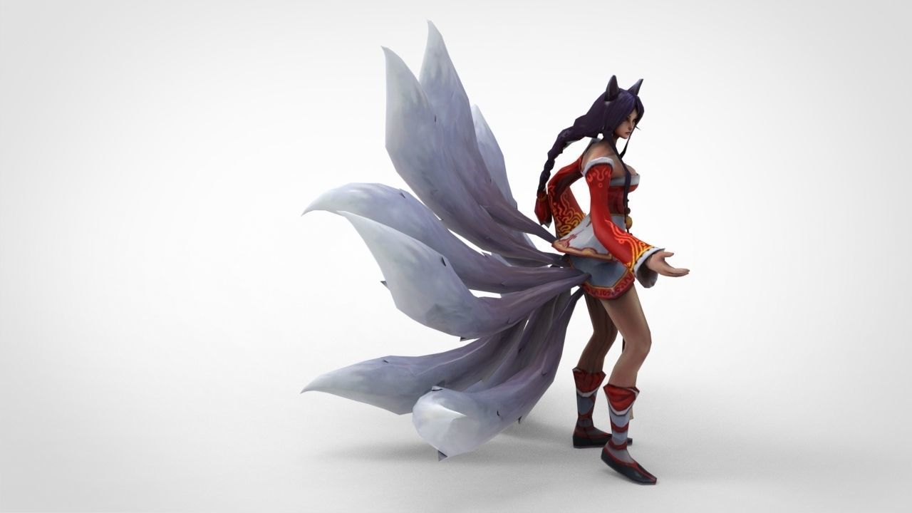 Ahri - League of Legends 3D print model_4