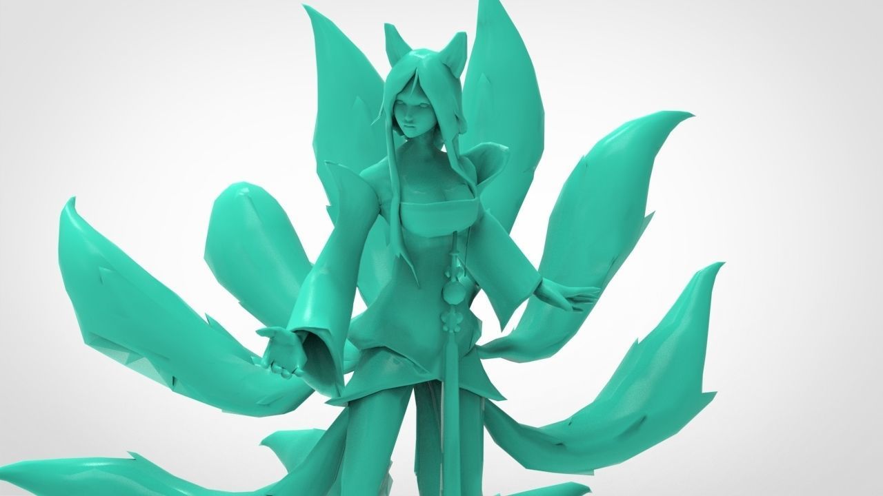 Ahri - League of Legends 3D print model_9