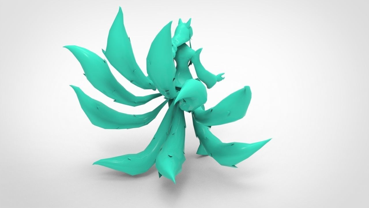 Ahri - League of Legends 3D print model_7