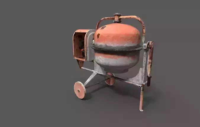 Old Concrete Mixer PBR