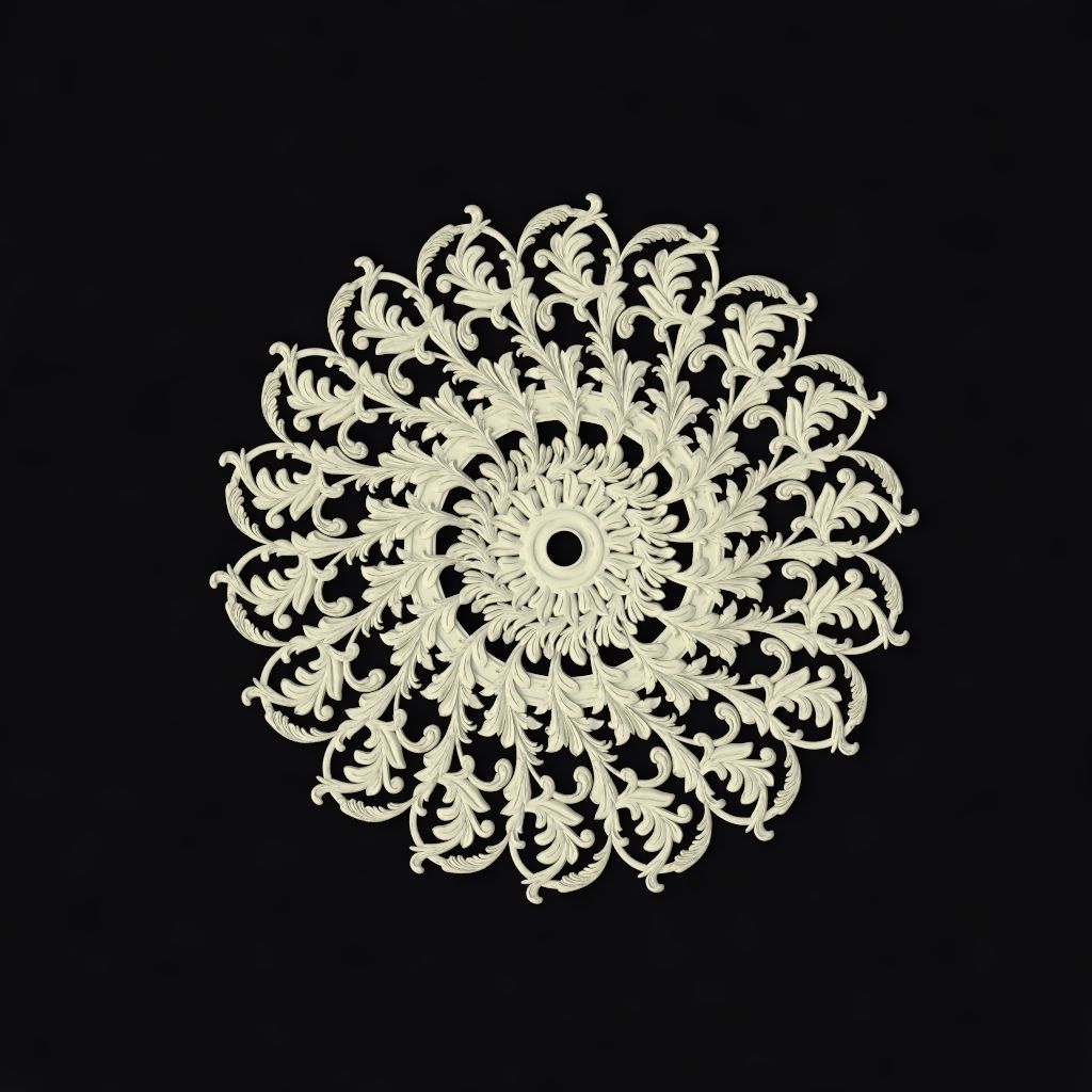 rosette dekor 3D model_1