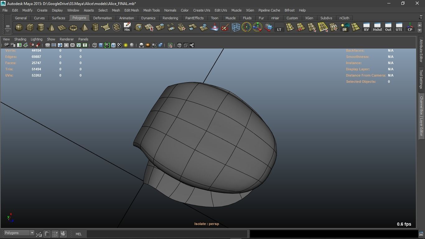 Alice cartoon girl character 3D model_32