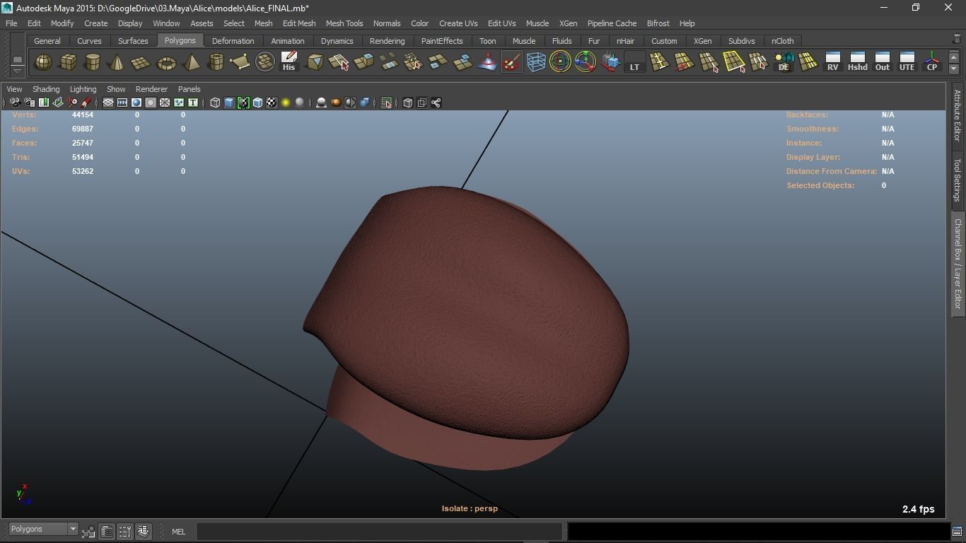Alice cartoon girl character 3D model_31