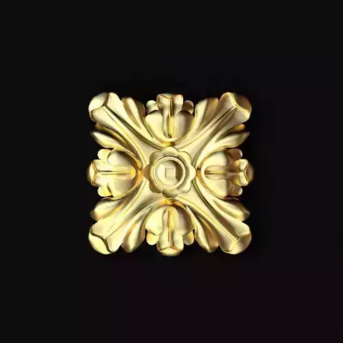 3 types of carved rosettes