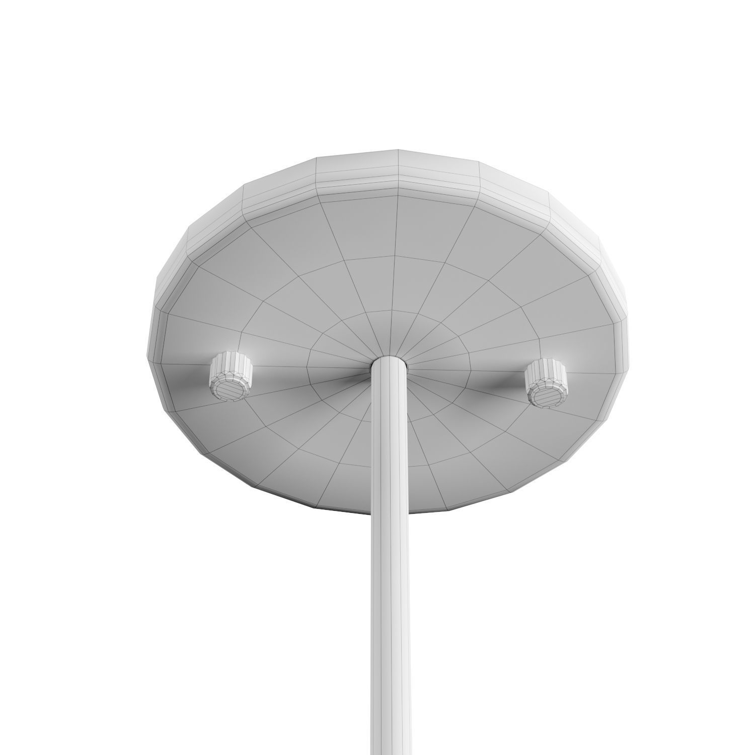 Rattan pendant light 3D model_2