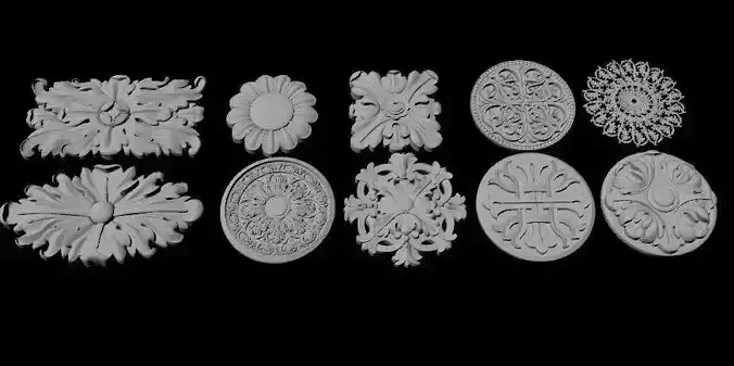 10 types of carved rosettes