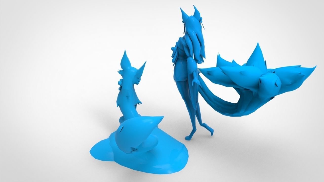 Ahri Spirit Blossom - League of Legends 3D print model_17