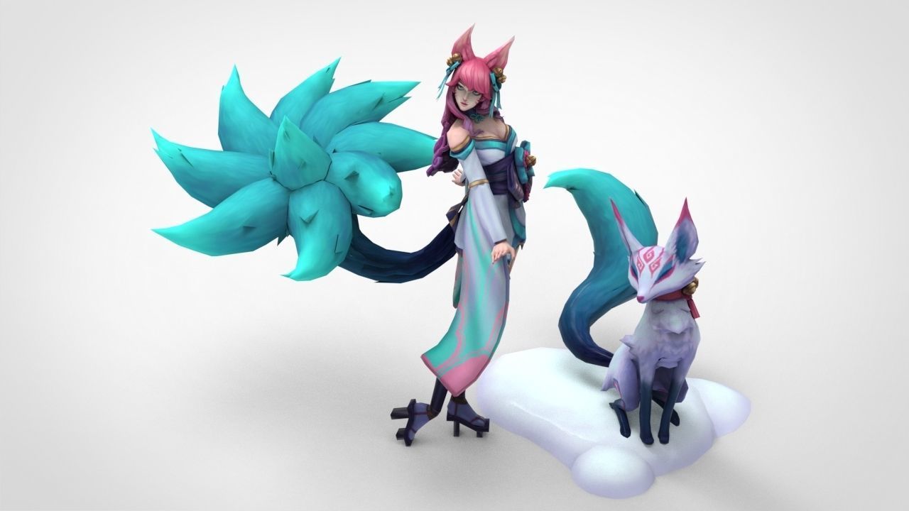 Ahri Spirit Blossom - League of Legends 3D print model_1