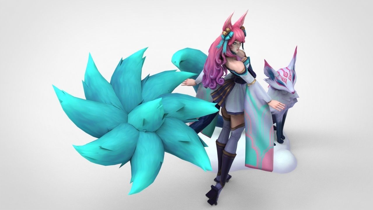 Ahri Spirit Blossom - League of Legends 3D print model_4