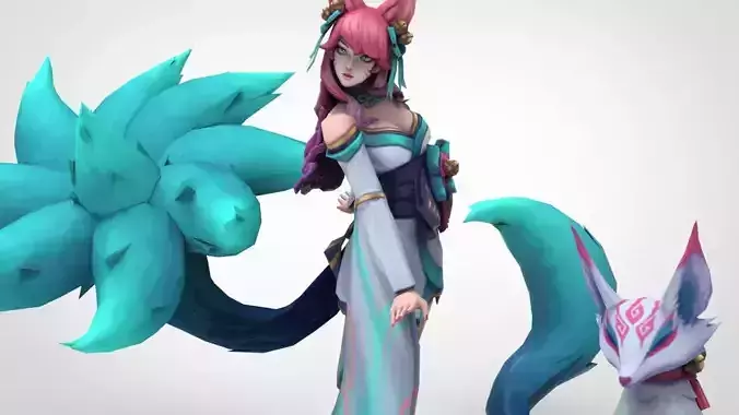 Ahri Spirit Blossom - League of Legends 3D print model
