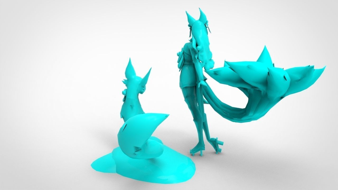 Ahri Spirit Blossom - League of Legends 3D print model_7