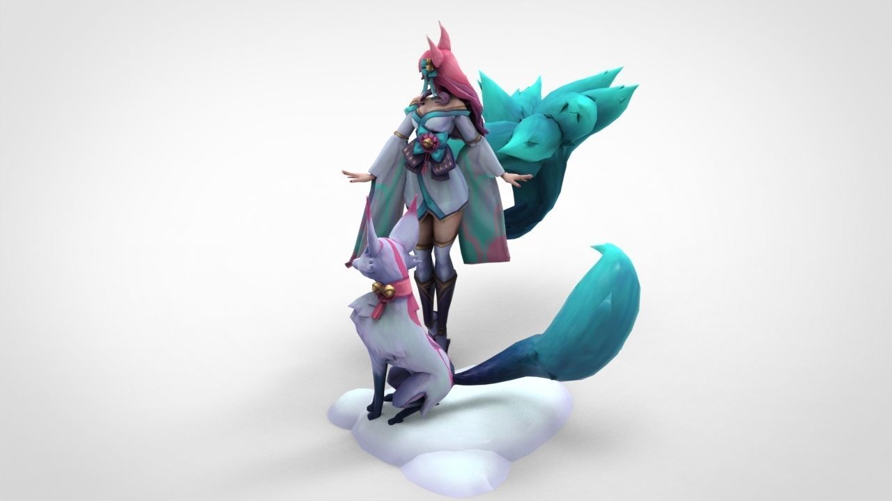 Ahri Spirit Blossom - League of Legends 3D print model_2