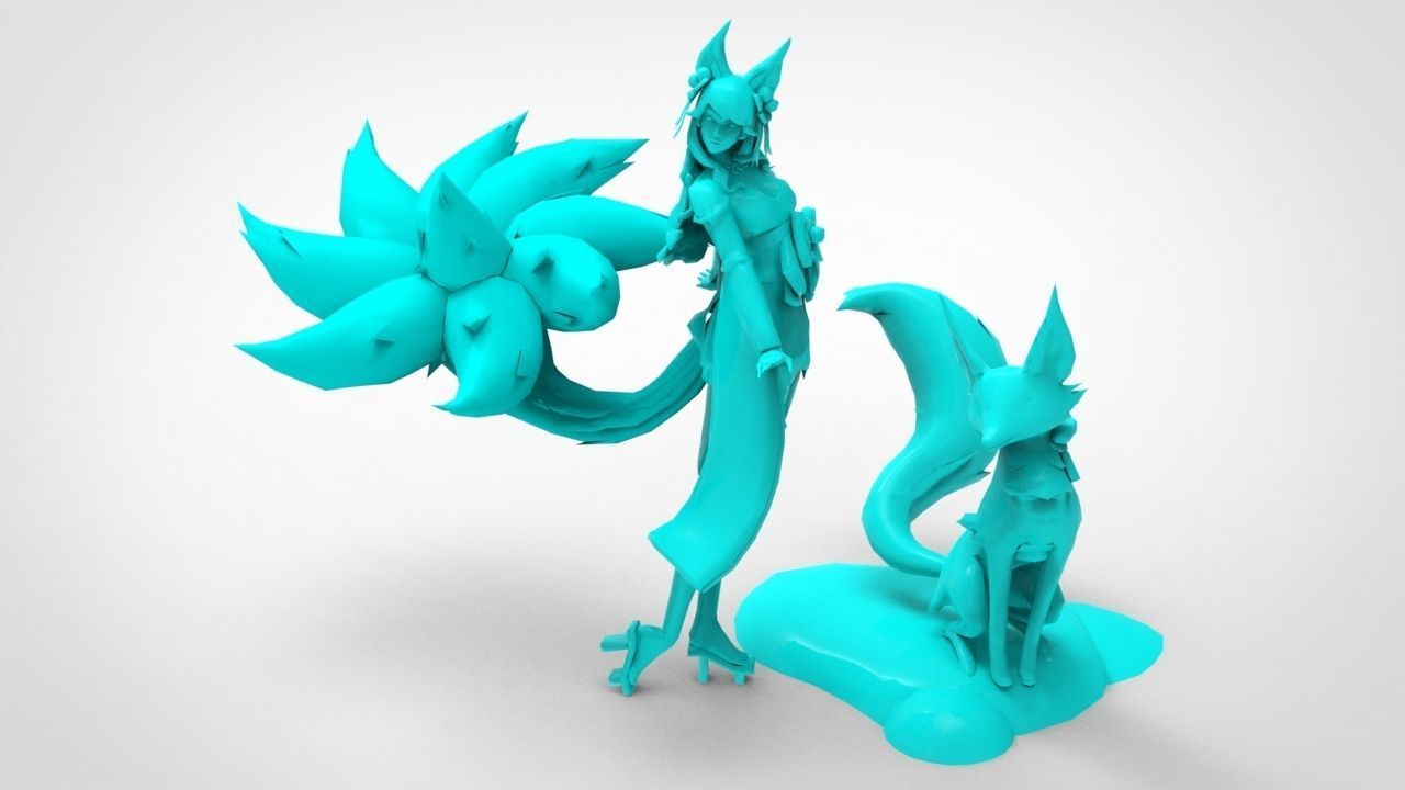 Ahri Spirit Blossom - League of Legends 3D print model_5