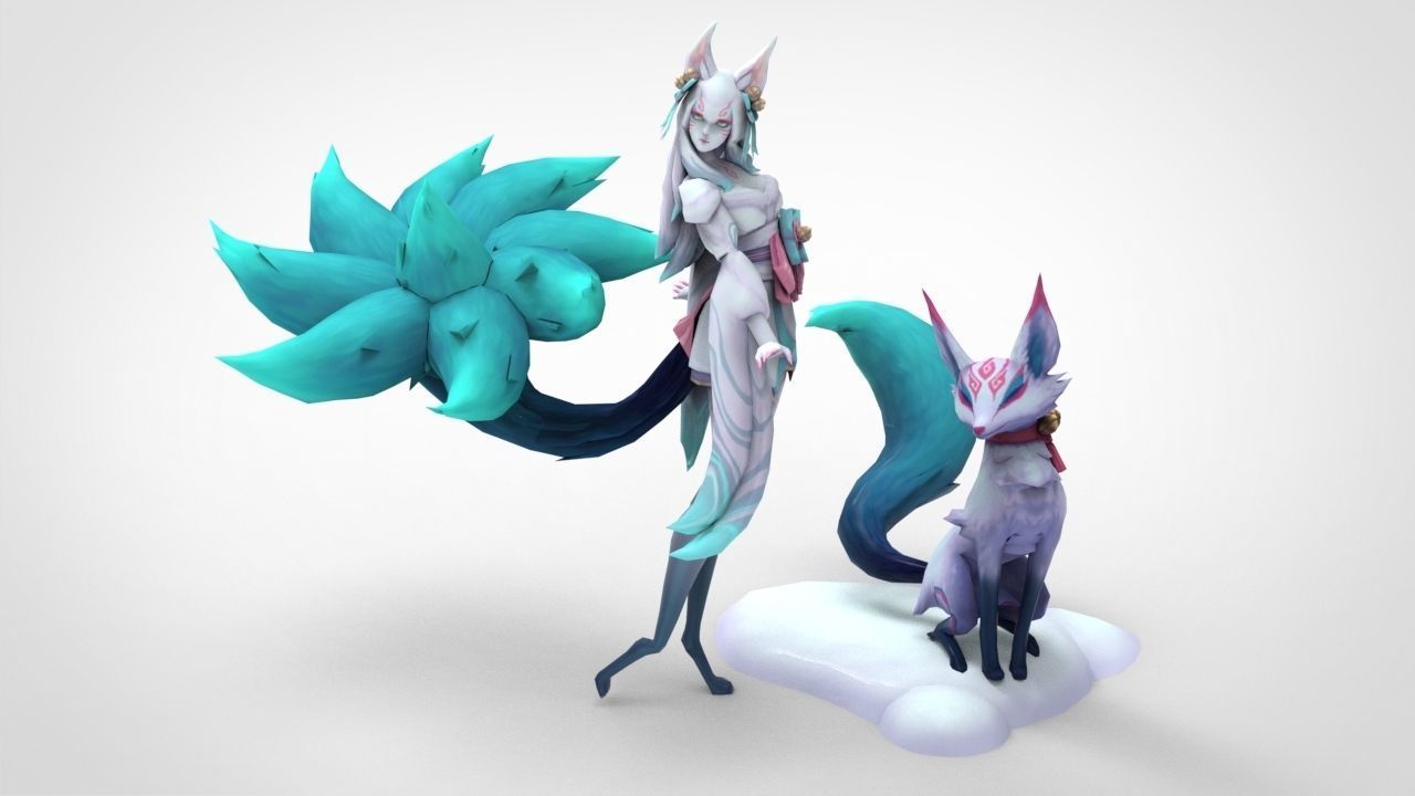 Ahri Spirit Blossom - League of Legends 3D print model_10
