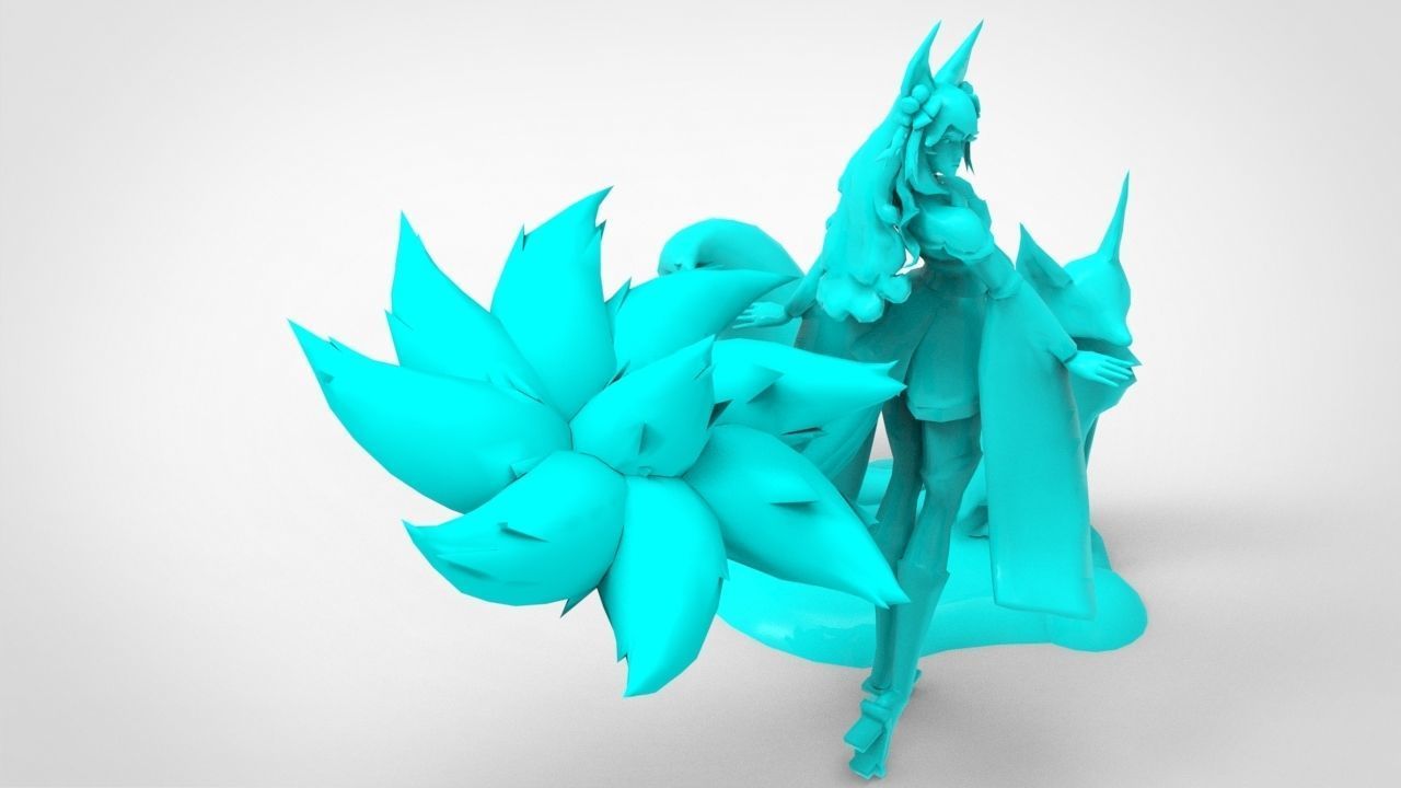 Ahri Spirit Blossom - League of Legends 3D print model_8