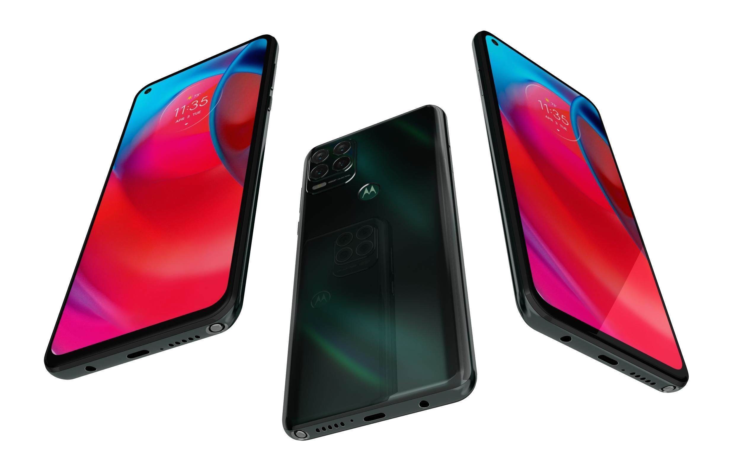 Motorola Moto G Stylus 5G Cosmic Emerald Done 3D model_2