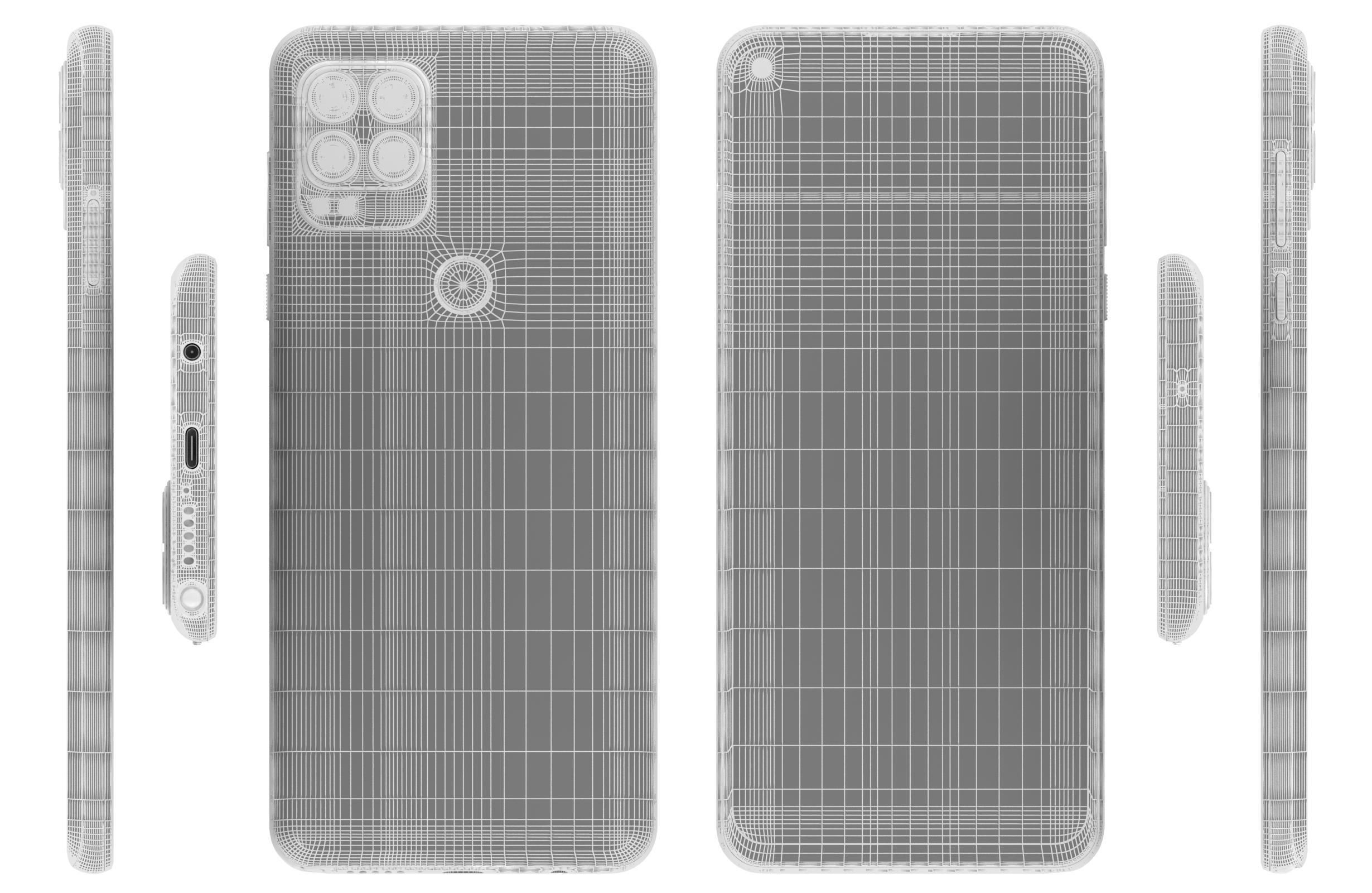 Motorola Moto G Stylus 5G Cosmic Emerald Done 3D model_17