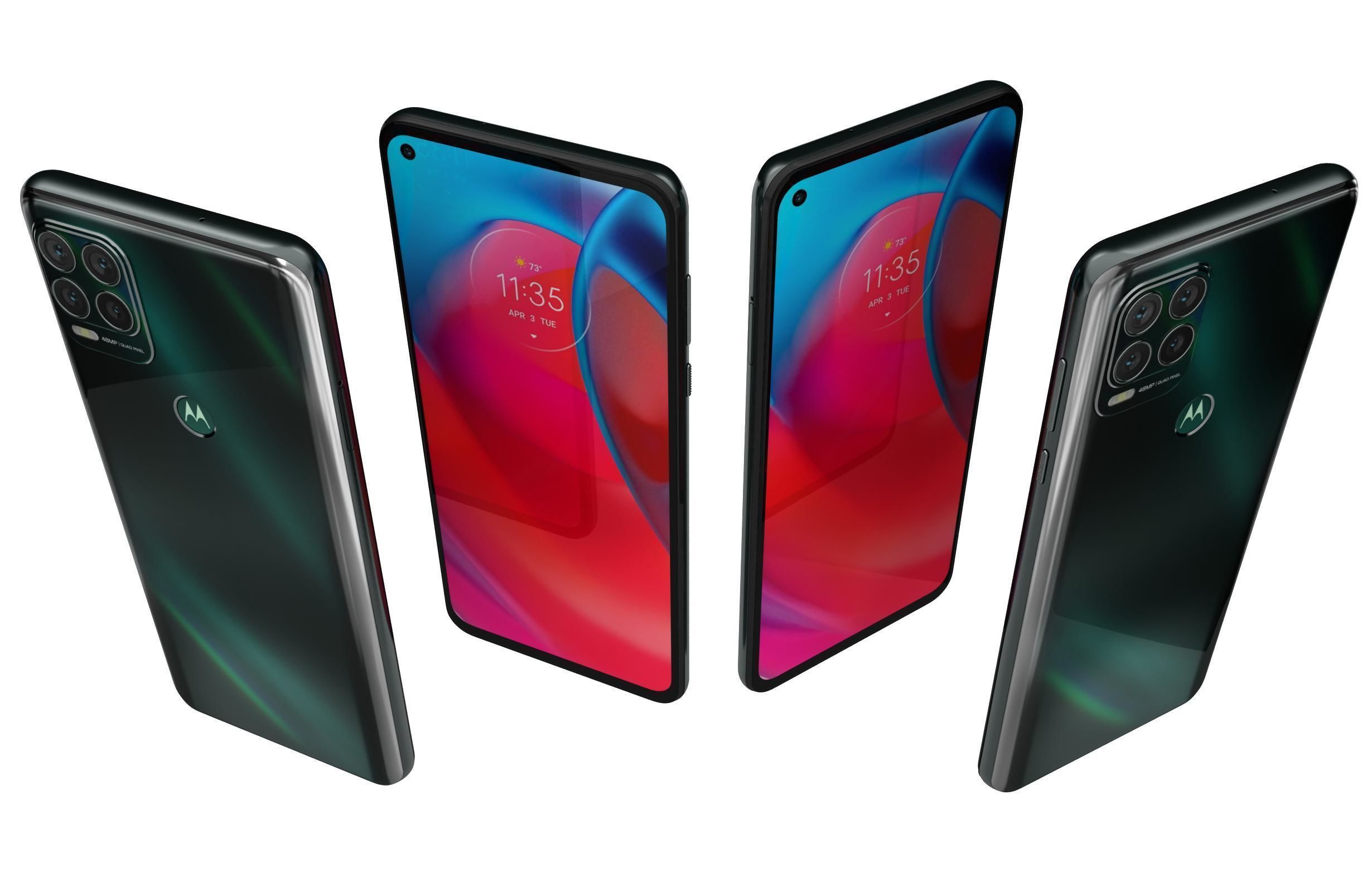 Motorola Moto G Stylus 5G Cosmic Emerald Done 3D model_5