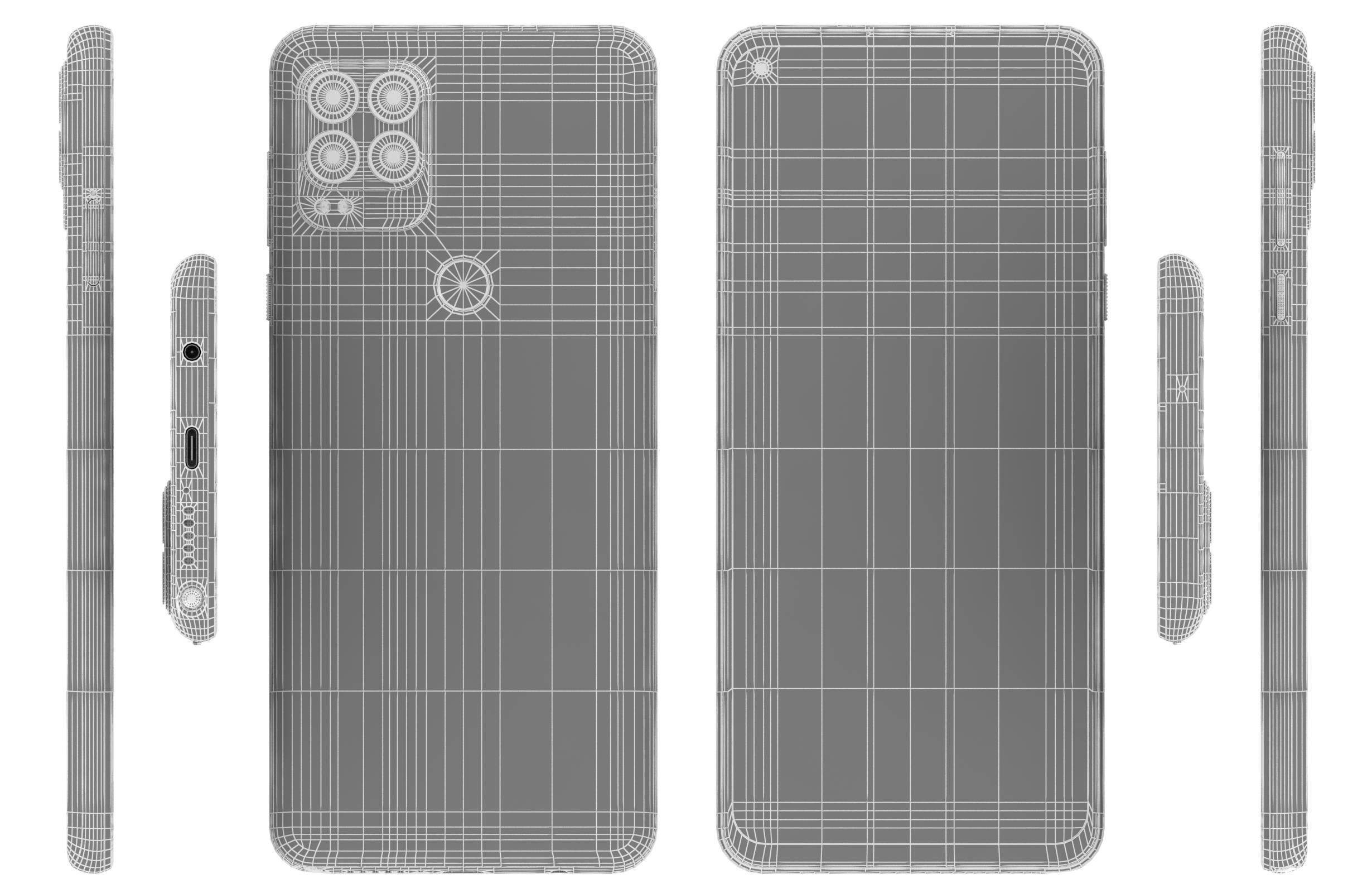 Motorola Moto G Stylus 5G Cosmic Emerald Done 3D model_16