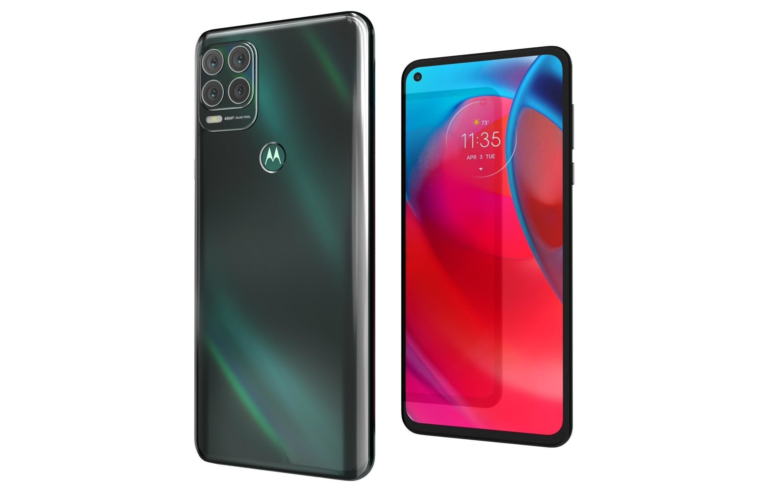 Motorola Moto G Stylus 5G Cosmic Emerald Done 3D model_7