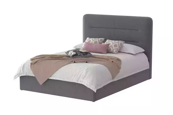 TEMPUR Linear Ottoman Bed and bedding
