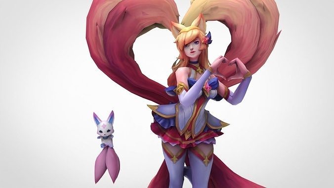 Ahri Star Guardian - League of Legends 3D print model