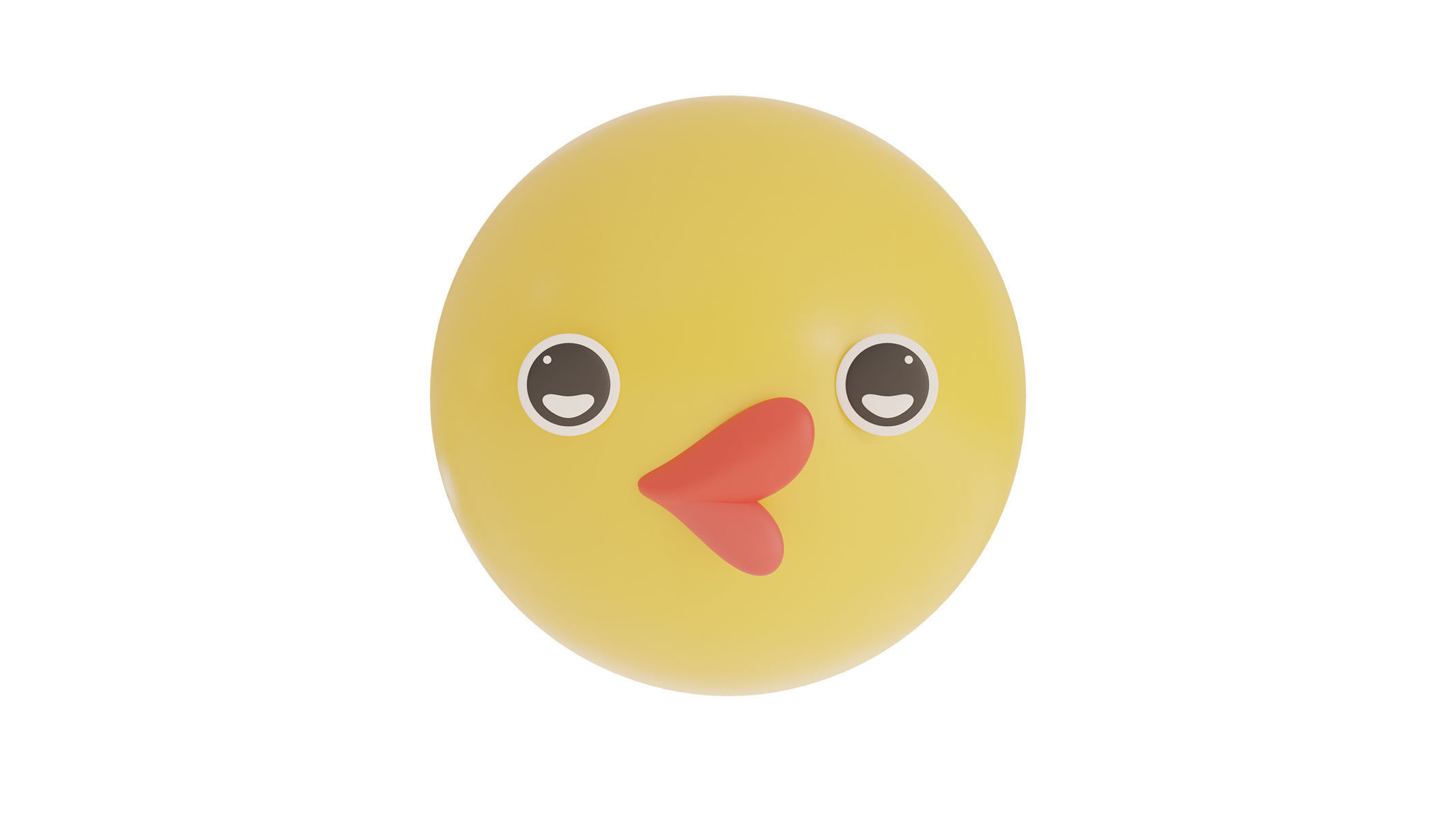 kiss 1 emoji  3D model_1