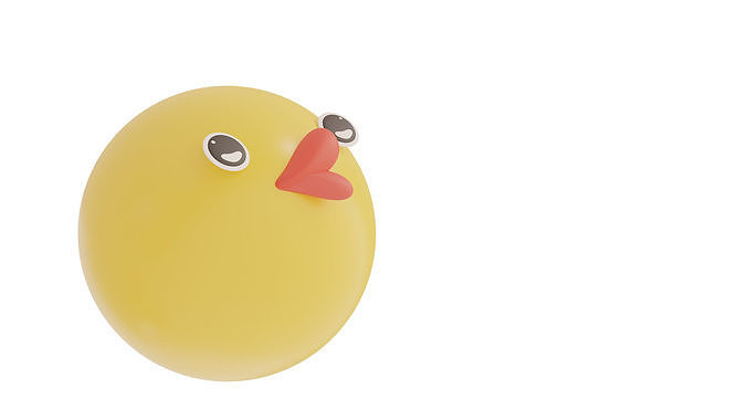 kiss 1 emoji  3D model