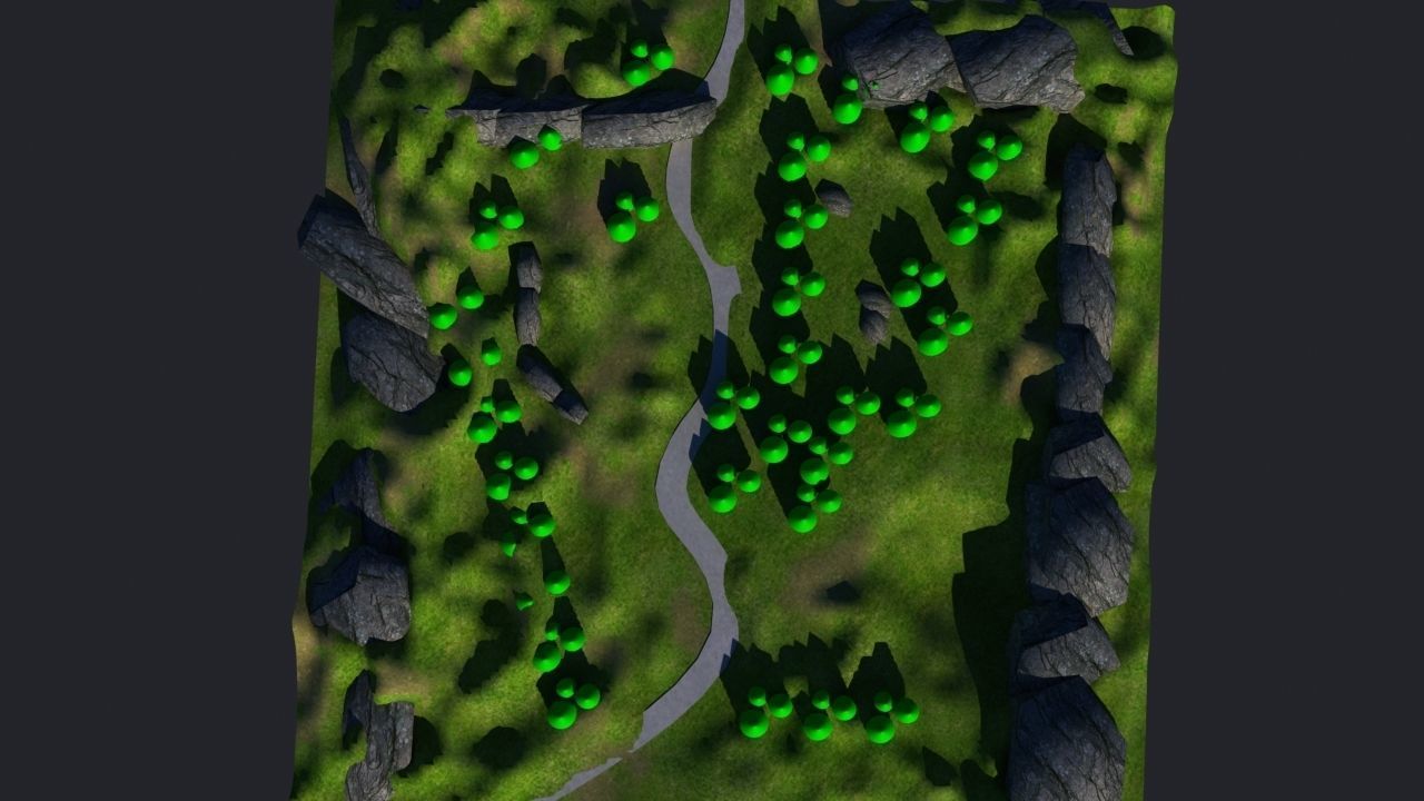 Zombie Environment Lowpoly asset Free low-poly 3D model_6