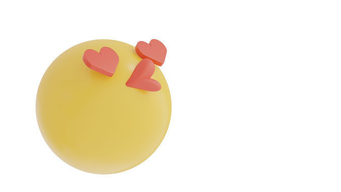 kiss 2 emoji  3D model