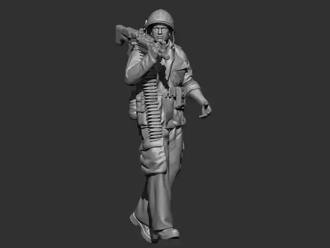 USA Vietnam soldier 3 3D print model