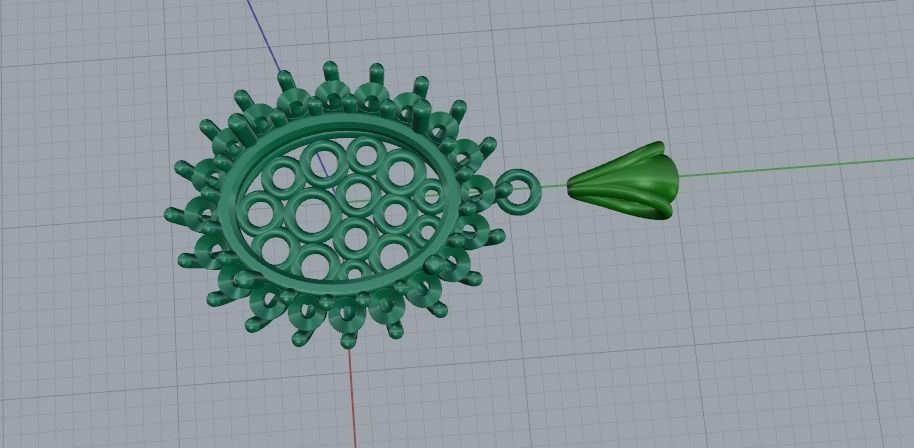 Pendant 789 3D print model_7