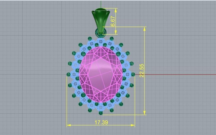 Pendant 789 3D print model_5
