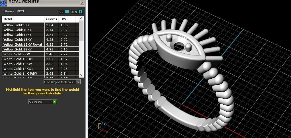 Ring eye 786 3D print model_2