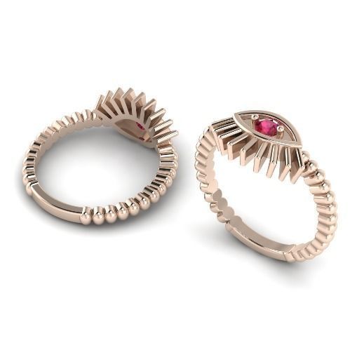 Ring eye 786 3D print model_1