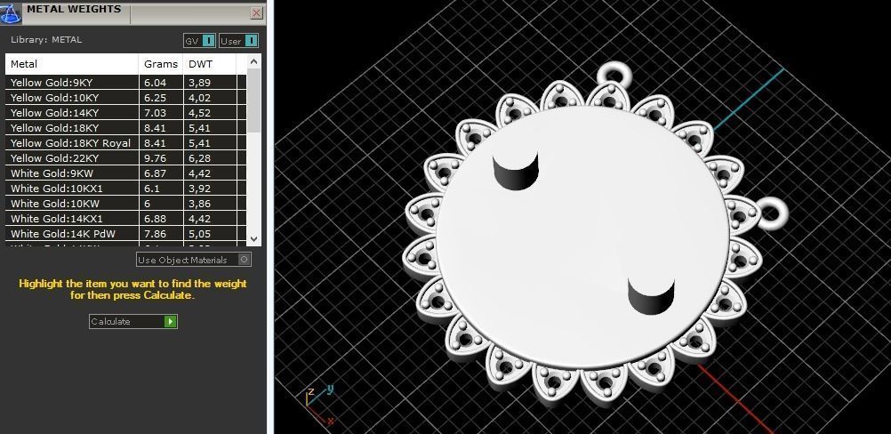 Pendant 773 3D print model_2