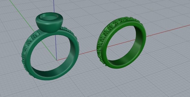 Rings 808 3D print model_10