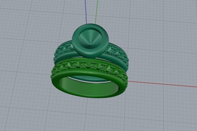 Rings 808 3D print model_9