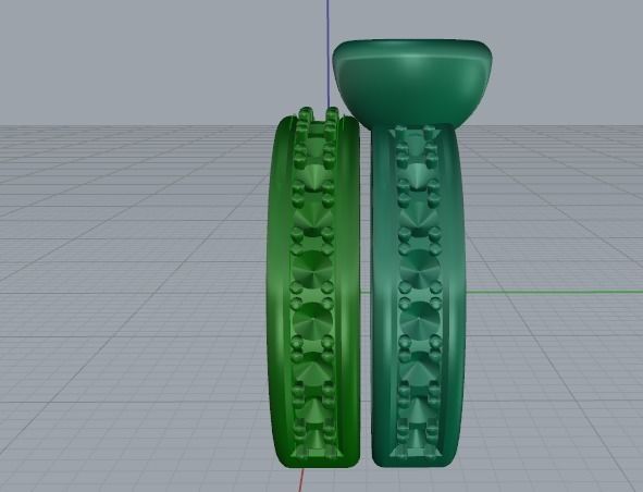 Rings 808 3D print model_8