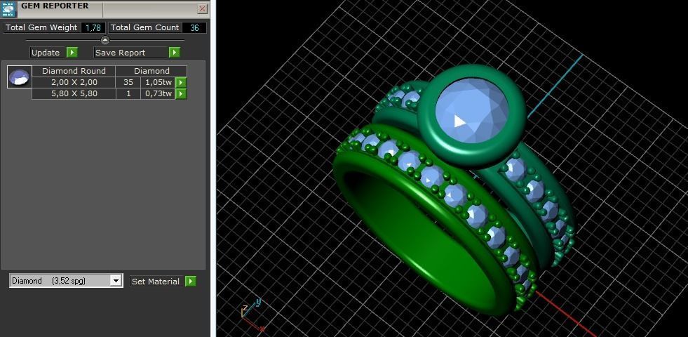 Rings 808 3D print model_7