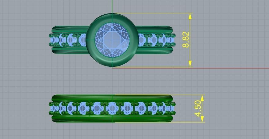 Rings 808 3D print model_6