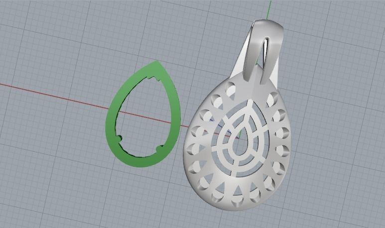 Pendant 817 3D print model_7