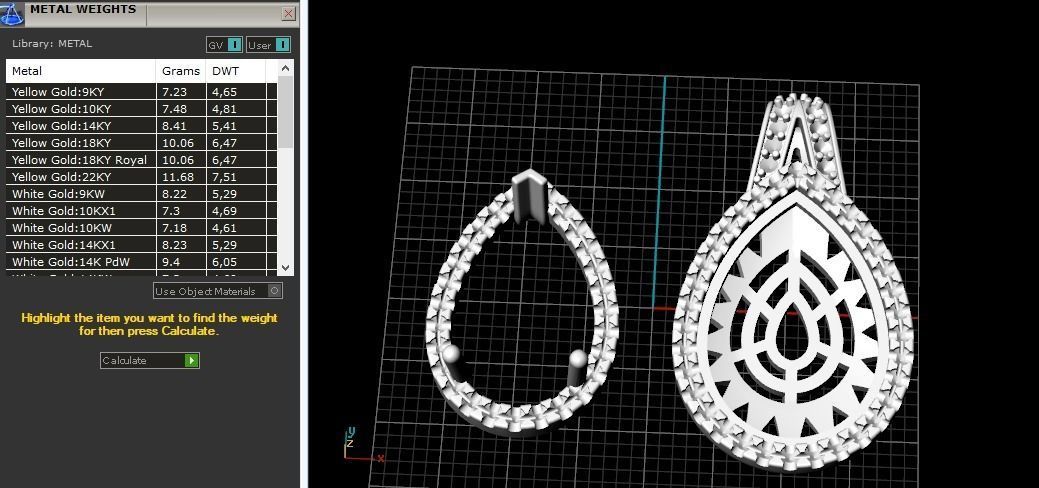 Pendant 817 3D print model_2