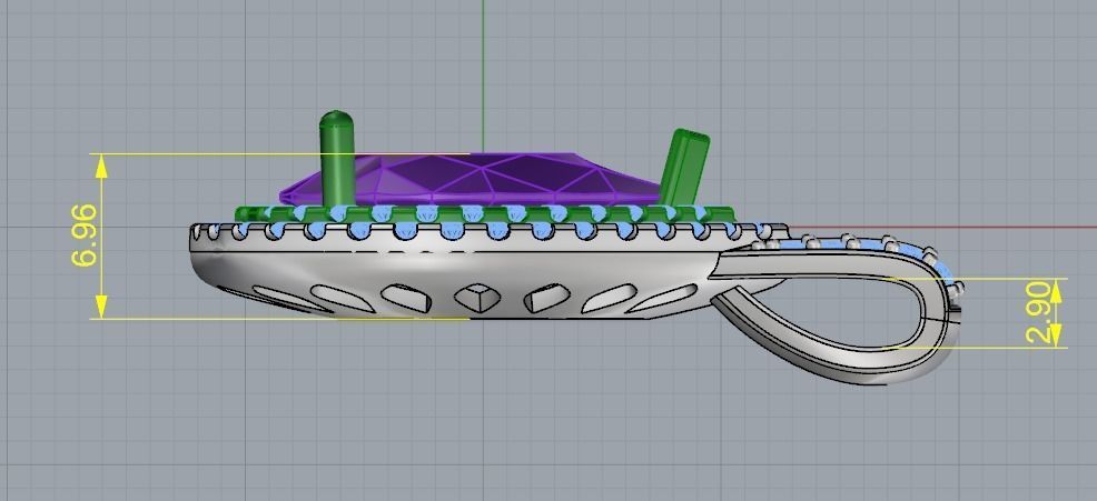 Pendant 817 3D print model_4