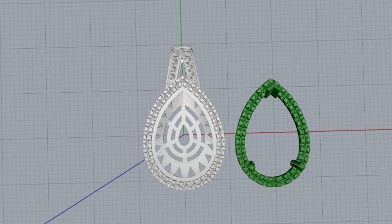 Pendant 817 3D print model_6