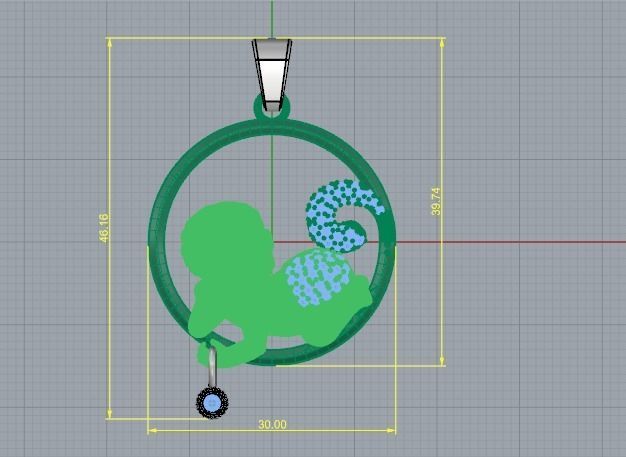 Pendant 846 3D print model_5